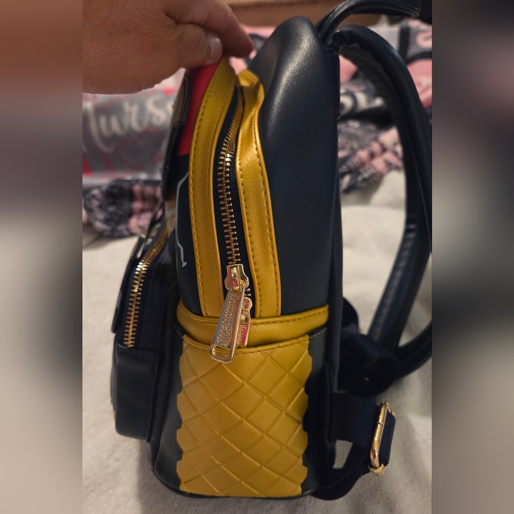 Loungefly: Marvel Thor Backpack - Black, Yellow, and Red - Picture 6 of 9